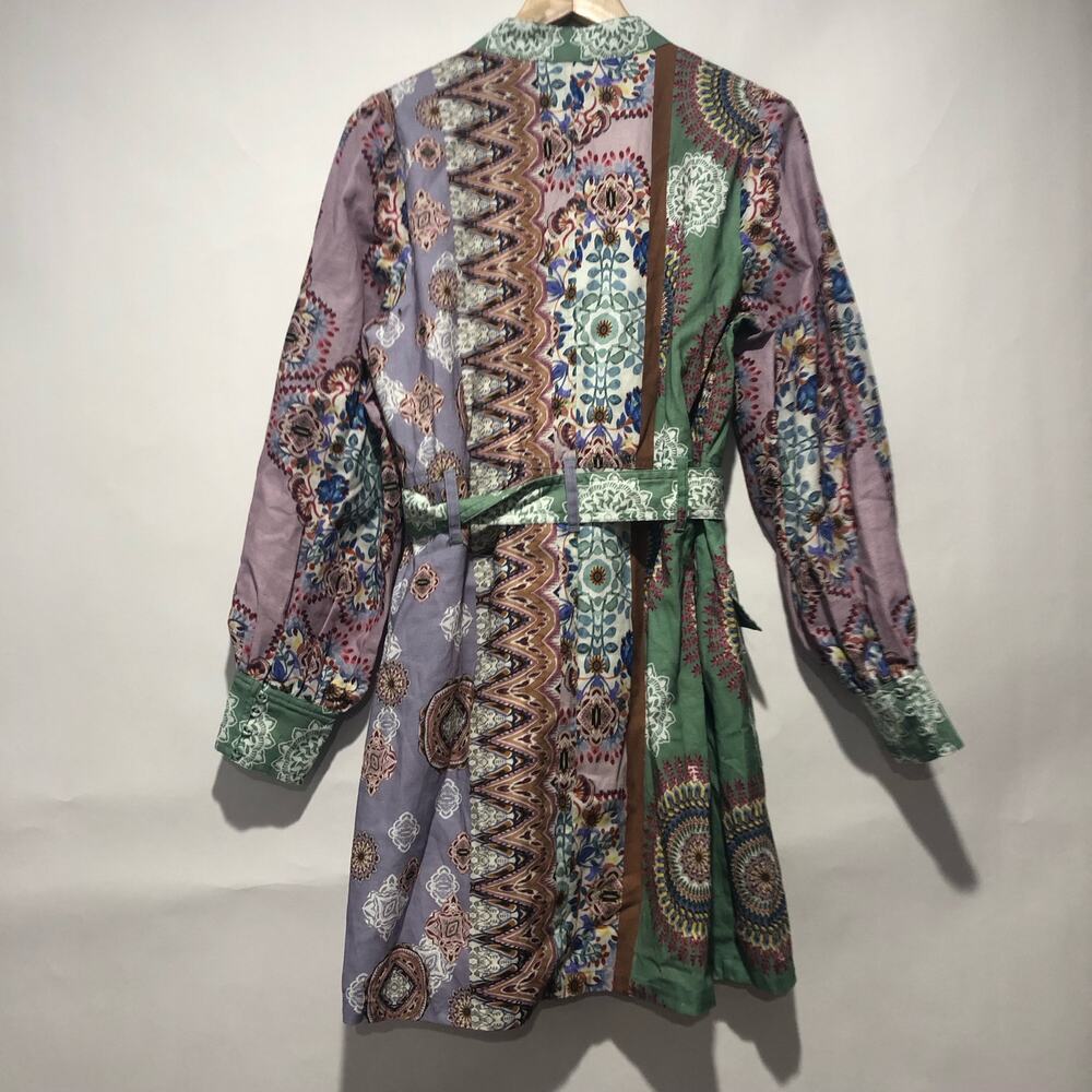Anthropologie x Kachel Buttondown Mini Dress Multicolor Size L NWT - Picture 11 of 12